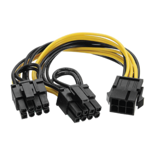 6 Pin to Dual 8 Pin Connector